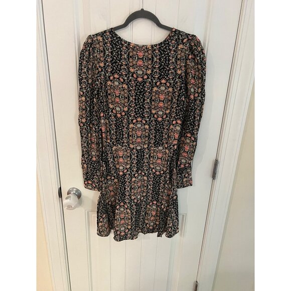 Flynn Skye Love Daze Lydia‎ Floral Long-Sleeve Mini Dress Sz Medium - Picture 6 of 6